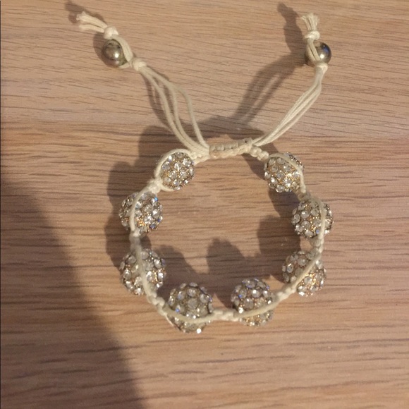 Shamballa Bead Bracelet in white - Picture 3 of 3